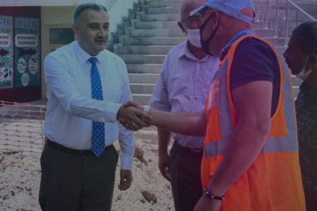 BAŞKAN CABBAR UZUN ÇARŞI YENİLEME ÇALIŞMALARINI YERİNDE İNCELEDİ