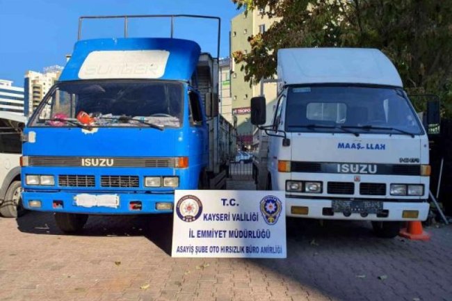 ÇALDIKLARI KAMYONLARLA HIRSIZLIK YAPTILAR