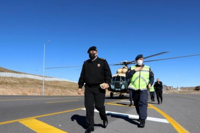 JANDARMADAN HELİKOPTER DESTEKLİ TRAFİK DENETİMİ