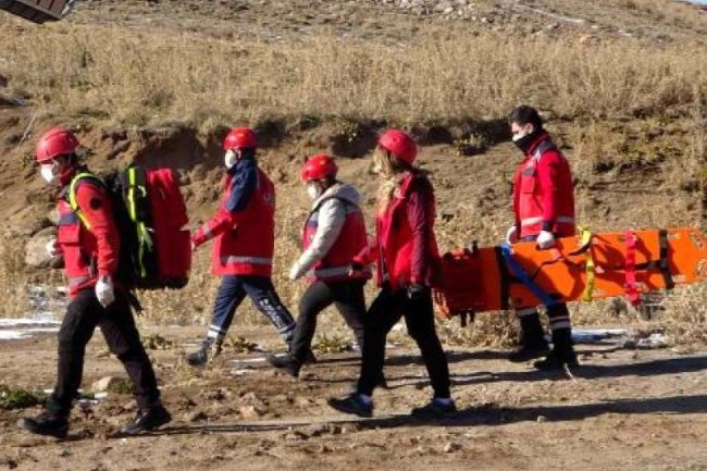 ERCİYES KAYAK MERKEZİ'NDE KURTARMA TATBİKATI YAPILDI