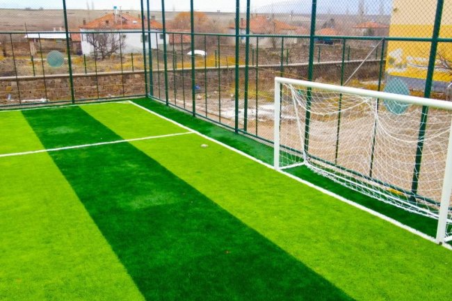 KIRSAL MAHALLELERİMİZE VERDİĞİMİZ HALI SAHA SÖZÜNÜ BİR BİR YERİNE GETİRİYORUZ.