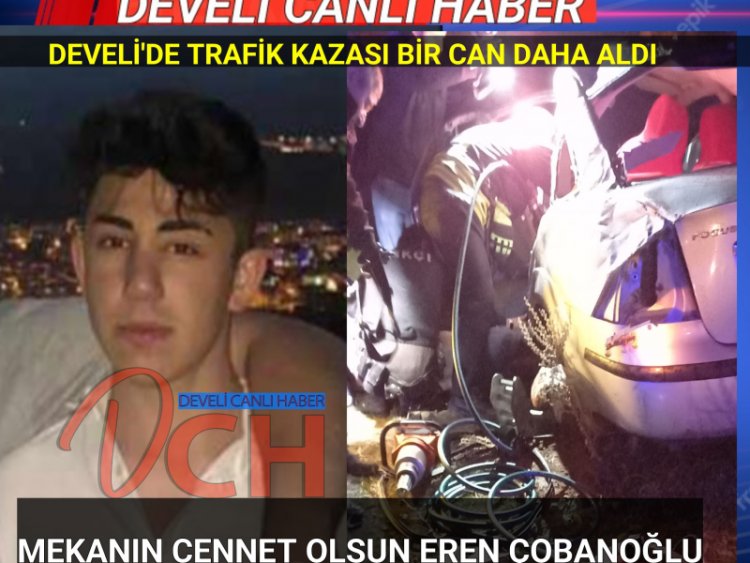 TRAFİK KAZASI 1 GENCİ HAYATTAN KOPARDI