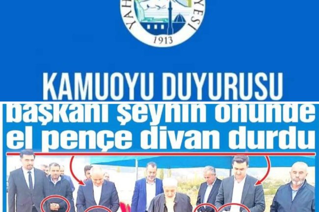 Yahyalı belediyesinden basın açıklaması