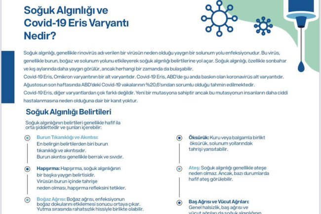 soğuk algınlığı ve covid - 19 eris varyantı nedir ?